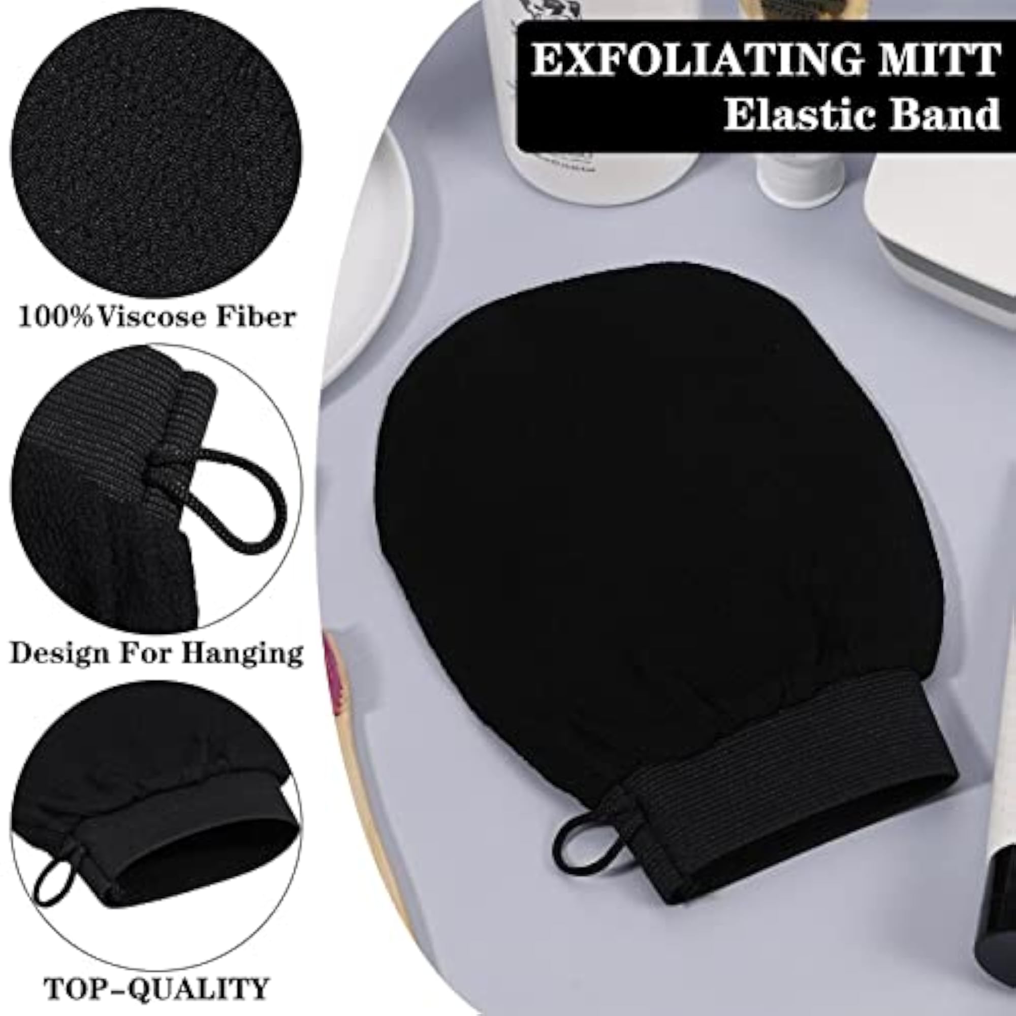Exfoliating Body Scrubber Cleaner Gloves for Deep Scrubbing
